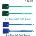 thumbnail image 2 of Aquarium Sponge Cleaner Aquarium Sponge with Handle Aquarium Glass Cleaner Aquarium Sponge Cleaner Aquarium Sponge Cleaning Brush Aquarium Brush Aquarium Sponge Disc, 4 Pieces, Green, Blue, 2 of 5