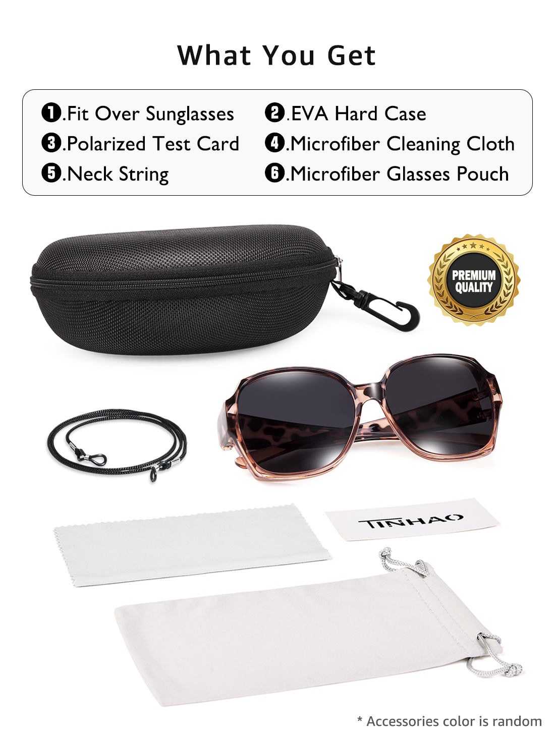 TINHAO Oversized Square Fit Over Polarized Sunglasses photo 7