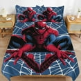 thumbnail image 6 of Spider Bedding Set Anime Three-piece for Boys Girls Teens Queen, 6 of 7
