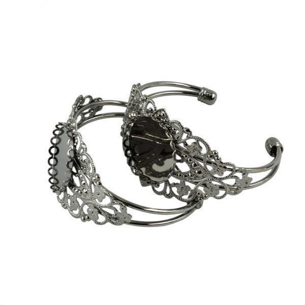 espacios en blanco de pulsera con almohadillas,brazalete espacios en blanco,pulsera básica,base de brazalete,brazalete en blanco Sunnimix espacios en blanco de pulsera con almohadillas
