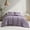 Purple, variant on Notticasa Washed Comforter Sets 3 Piece,Soft and Cozy,Khaki,Twin,Washed Textured Wrinkled Design