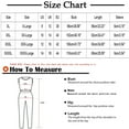 thumbnail image 3 of Njoeus Pajamas for Women Set, Sexy Two Piece Outfits for Women Women Short Sleeve Sleep Shirt Two Piece Pajama Set Tops with Capris Pants Sofy Comfy Pjs Set Sleepwear - Imitation Cotton Linen 2 Piece, 3 of 3