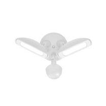 150W Equivalent White Outdoor Integrated LED Twin Head Motion-Sensor Flood Light, 3000 Lumens