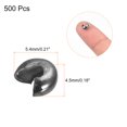thumbnail image 2 of Uxcell 500Pack 5.4mm Crimp Beads Covers Round Open Beads End Tips for Jewelry Making, Dark Grey, 2 of 5