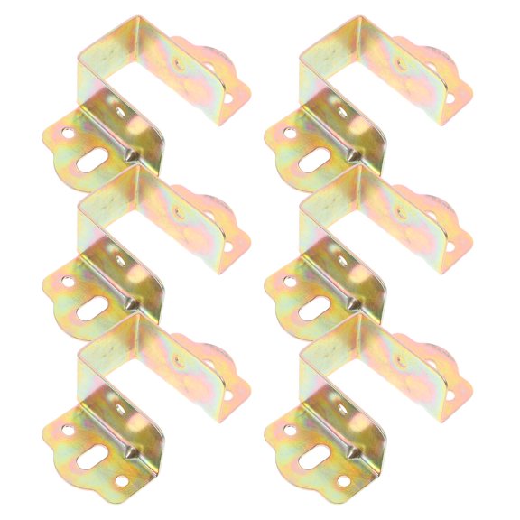 6pcs Bed Rail Bracket Heavy Duty Bed Frame Bed Plate Buckle 32mm Width Bed Rail Hardware