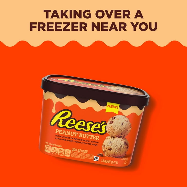 Reese's Peanut Butter Light Ice Cream, 48 oz