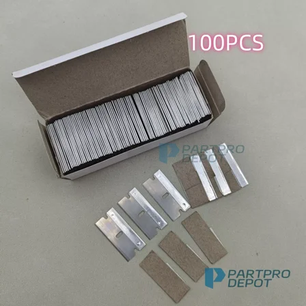100 Pcs Razor Blades Single Edge Extra Sharp Heat Treated Safety Knife Scrapers