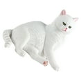 thumbnail image 2 of 2 Pieces Garden Cat Statue Cats Toy Grass for Indoor Decor Child White, 2 of 8