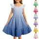 thumbnail image 1 of Girls' Summer Dress Kids 2025 Summer Sleeveless Ruffle Dress Lightweight Casual Sundress Perfect for Parties and Daily Wear ,Sie:160, 1 of 7