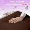 thumbnail image 4 of Fitted Sheet 1 Piece Only - 600 Thread Count - 100% Egyptian Cotton - 14" Deep Pocket - Hotel Quality Premium Fitted Sheet Only - Queen Size - Chocolate., 4 of 6