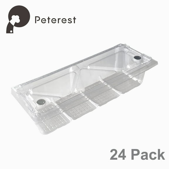 Disposable Waste Receptacles, Extra Large Capacity, Sealed Container to Isolate Odors, Self-enclosing Bins 24 Packs(6-Month Usage)