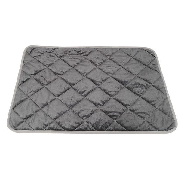 Colchoneta TQEHS Térmica para Mascotas con Calefacción Invierno 50 cm × 40 cm Gris