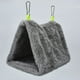 thumbnail image 5 of Methold Cama Triangular gruesa para mascotas, casa de animales pequeños con ganchos, jaula de pájaros de felpa lavable reutilizable, tienda Jaulas de pájaros Gris L Methold PT004946-02, 5 of 6