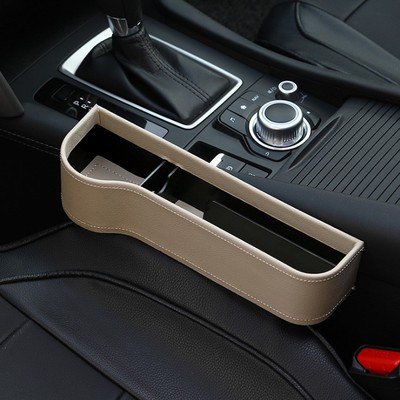 Caja de almacenamiento para huecos de asiento de coche Caja de almacenamiento multifuncional para huecos Suministros para coche Bolsa de almacenamiento para interior de coche Caja de almacenamiento
