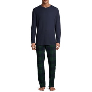 Hanes Men's XTemp Fleece Pajama Set
