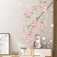thumbnail image 5 of Pegatina de pared de flores con acuarela realista, mural DIY, calcomanía de pared para fondo de TV, habitación de niños, sala de juegos, oficina,, 5 of 5