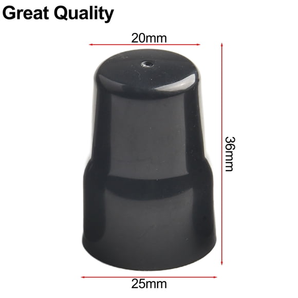 24PCS Black Plastic Radiator Valve Cap Replacement for All Radiator Types