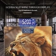 thumbnail image 3 of Digital Bathroom Scale with Large LCD Display,High Capacity Scale 400 lbs High Precision body fat scale-Majestic Lion Roaring In The Savannah, 3 of 4