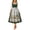 Multicolor 6, variant on Women's German Dirndl Dress Costumes for Oktoberfest Carnival 3/4 Sleeve Square Neck Lace Dresses Multicolor XXL