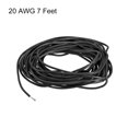 thumbnail image 3 of Cable de silicona de 20 AWG Hilos eléctricos de alambre de cobre estañado de 7 pies negro, 3 of 4