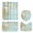 Mint Green, variant on HCTSHG 4 Pcs Shower Curtain Set Beach Floor Summer with Non Slip Rugs Toilet Lid Cover and Mat Bathroom Decor Set Starfish Bathroom Decor Accessories Seashell Bathroom Rug Set Nautical Toilet Lid