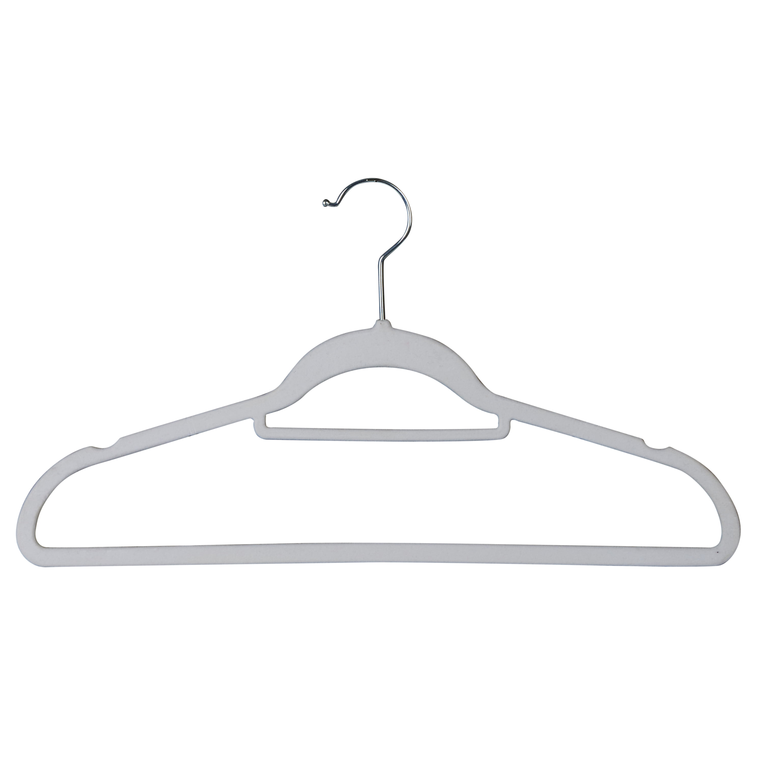 Isaac Mizrahi 30 Pack of Velvet Hangers in White