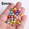thumbnail image 5 of U8MO 50pcs Round Pumpkin Colorful Acrylic Plastic Loose Beads Lot for Jewelry Making-Ink Blue-10mm, 5 of 7