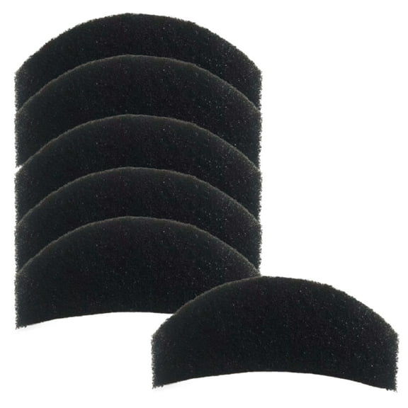 TropicAqua Charcoal Cat Litter Box Replacment Filter Compatible with Basics Hooded Covered Cat Litter Box Carbon Odor Filters (Pack of 6)