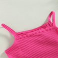 thumbnail image 5 of Girl Summer Sling Vest Solid Color Sleeveless Ribbed Bow Decoration Camisole, 5 of 5