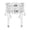 White, variant on PLHWHYQ Women's Wide Waspie Corset Belt, Faux Leather Mesh Lace Up Waist Cincher with Vintage Double Metal Buckle Black M