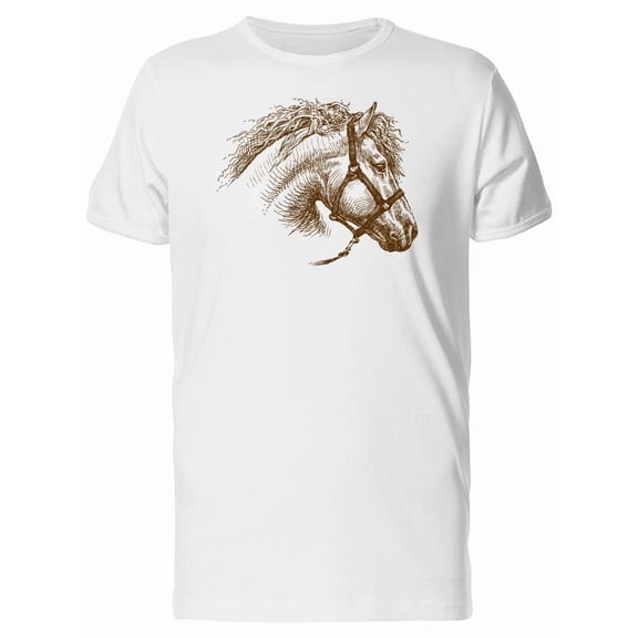 Sketch Of A Running Horse Tee Men's -Image by Shutterstock