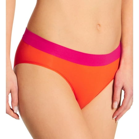 Women s DKNY DK5017 Seamless Litewear Bikini Panty (Hot Color Block S)