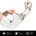 thumbnail image 3 of Daiia Japanese White Cranes UV Sun Protection Arm Sleeves - Cooling Compression Arm Sleeve - Sports & UV Arm Sleeves for Men & Women, 3 of 8