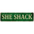 thumbnail image 1 of shiyou-She Shack Metal Sign, Woman Cave, She Shed, Rustic Decor, 4" x 16", 1 of 4
