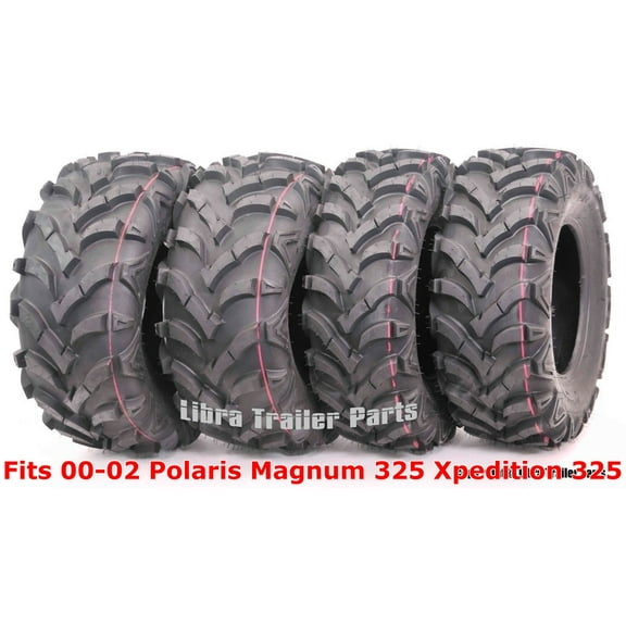 Set 4 WANDA ATV tires 24x8-12 & 24x11-10 00-02 Polaris Magnum 325 Xpedition 325