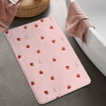 thumbnail image 2 of Strawberry Plants Fruit Bathroom Rugs Mat,Non Slip Microfiber Bathroom Rug,Rubber Backing,Soft Bathroom Mats for Bathroom Floor,Tub and Shower,20x32in(50x80cm), 2 of 5