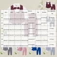 thumbnail image 3 of 2-3 Years Toddler Baby Boys Suit Set 3Pcs Kids Long Sleeve Formal Dress Shirt with Bowtie Vest Pants Suit Tuxedo Wedding Party Outfits 9 12 18 Months 2T 3T 4T 5T 6T Boys Fall Winter Clothes,Blue, 3 of 4