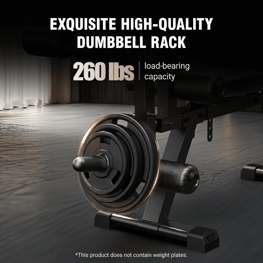 HARISON 1000lbs Adjustable Weight Bench with Leg Extension and Preacher Curl, Heavy Duty Workout Bench for Home Gym(Plates Not Included)