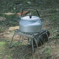 thumbnail image 5 of Portable Foldable Campfire Grills Stainless Grills Grate Camping BBQ Grills Stand with Legs for Outdoors Cooking Hiking, 5 of 9