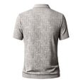 thumbnail image 4 of Mfakffe Golf Shirts for Men Summer Classic Polo Tees Big and Tall Ice Silk Short Sleeve Tshirt Business Collared Top (Beige, XL), 4 of 4