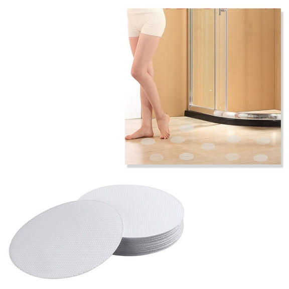 HEALEEP 36Pcs Non Skid Tape Peva Anti Slip Bath Stickers White 10cm Diameter For Shower Floor