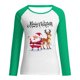 thumbnail image 4 of Camisas de manga larga ligeras con cuello redondo de Navidad para mujer Camisas de túnica de otoño para mujer Tops de otoño Pompotops  FGAJ10256, 4 of 6