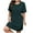 Army Green, variant on Zpanxa Plus Size Women's Loose Fit Round Neck Short Sleeve Dress Solid Color Everyday T-Shirt Dress