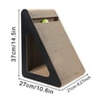 thumbnail image 2 of This Cat Scratch Board Is Designed For Cats To Satisfy Their Natural Scratching Instincts, Made Of Durable Corrugated Paper That Resists Wear And Tear. The Vertical Structure, 2 of 3
