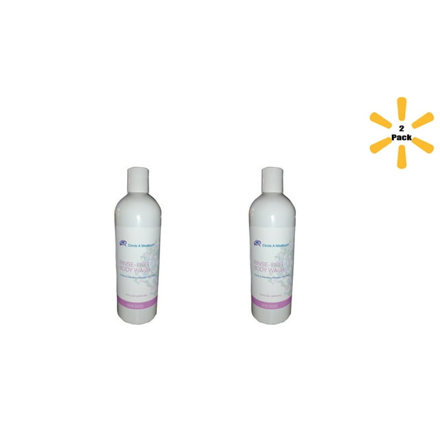 Circle A Medical NoRinse Body Wash Gentle and Effective 15 oz, 2 Pack