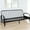 Black, variant on Black Metal Futon Frame, Adjustable To Transform Seating Arrangement Contemporary Frame With Base And