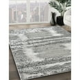thumbnail image 3 of Ahgly Company Machine Washable Indoor Rectangle Industrial Modern Grey Gray Area Rugs, 2' x 3', 3 of 7