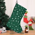 thumbnail image 4 of Christmas Stockings,Green Christmas Snowflake Pattern Stockings Christmas,14.8'' Xmas Stockings,Christmas Party Favors,Christmas Party Decorations,Christmas Stockings Personalized, 4 of 5