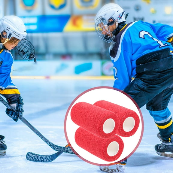 PTOOTP Red Non-Woven Hockey Grip Tape for Racket and Anti- Fixing Sports Accessory