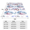 thumbnail image 3 of Bingfone Snowy Cottage Holiday Scene Print Flannel Fleece Blanket Throw Blanket for Bed,Sofa,Couch,Travel,Camping(40"x30" ), 3 of 8